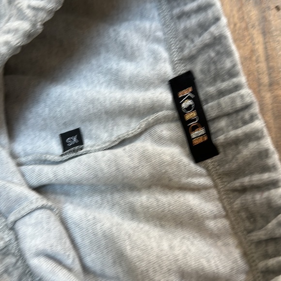 Kondi MATCHING SET. S Raglan Top & XS Harem Pants in Grey Heather Velour - Picture 9 of 10